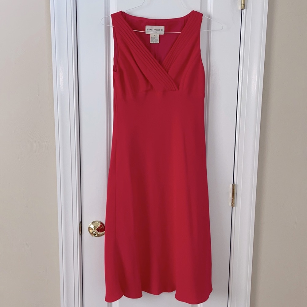 Coral sleeveless dress